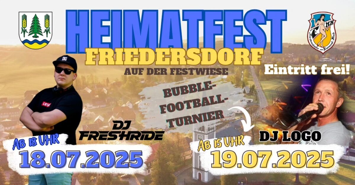 Titelbild Heimatfest Friedersdorf 2025