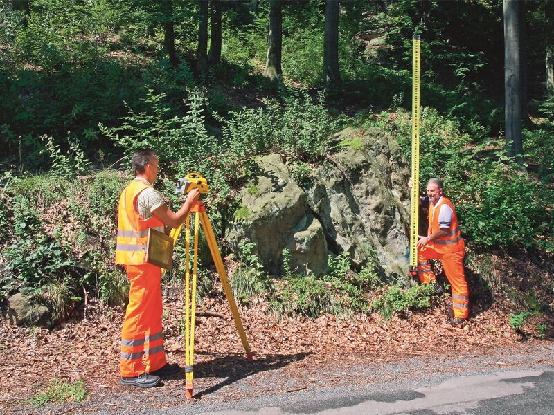 Ankündigung von Arbeiten am amtlichen Höhenfestpunktfeld