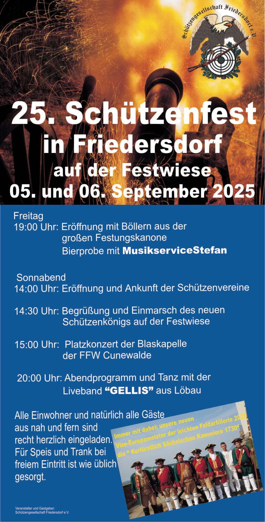 Titelbild Schützenfest in Friedersdorf