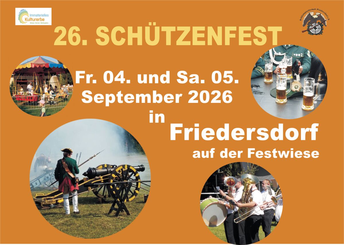 Titelbild Schützenfest in Friedersdorf