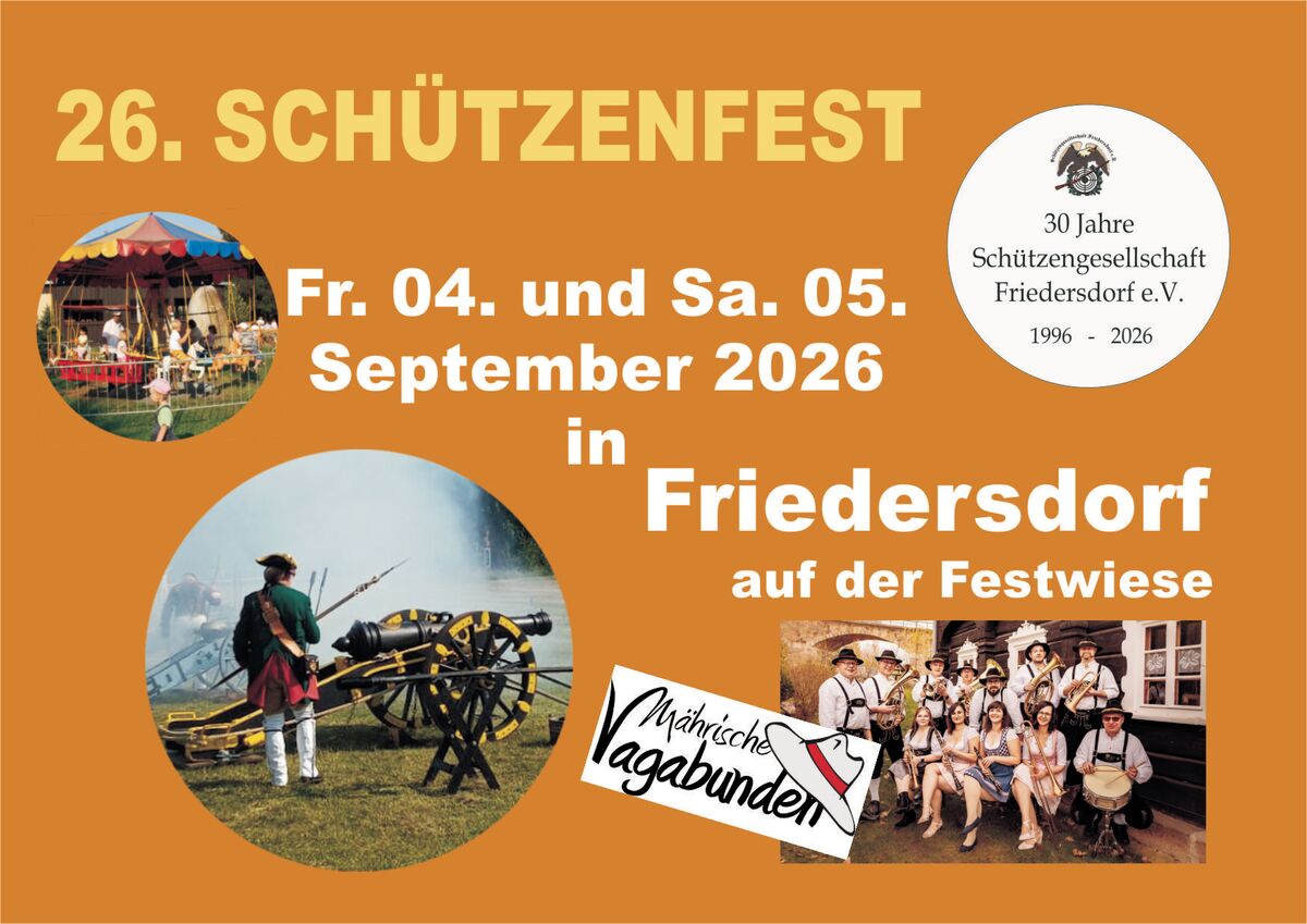 Titelbild Schützenfest in Friedersdorf